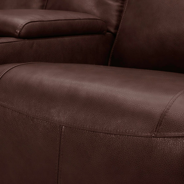 Avery Loveseat w/Console P2 - Cognac