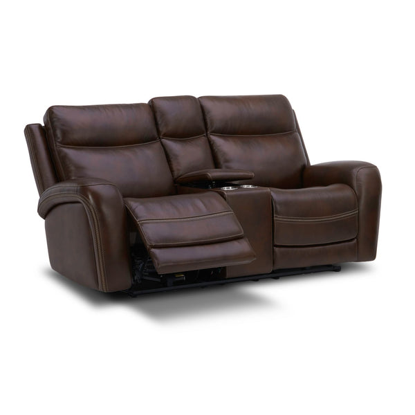 Blair Loveseat w/Console P2 & ZG - Cognac