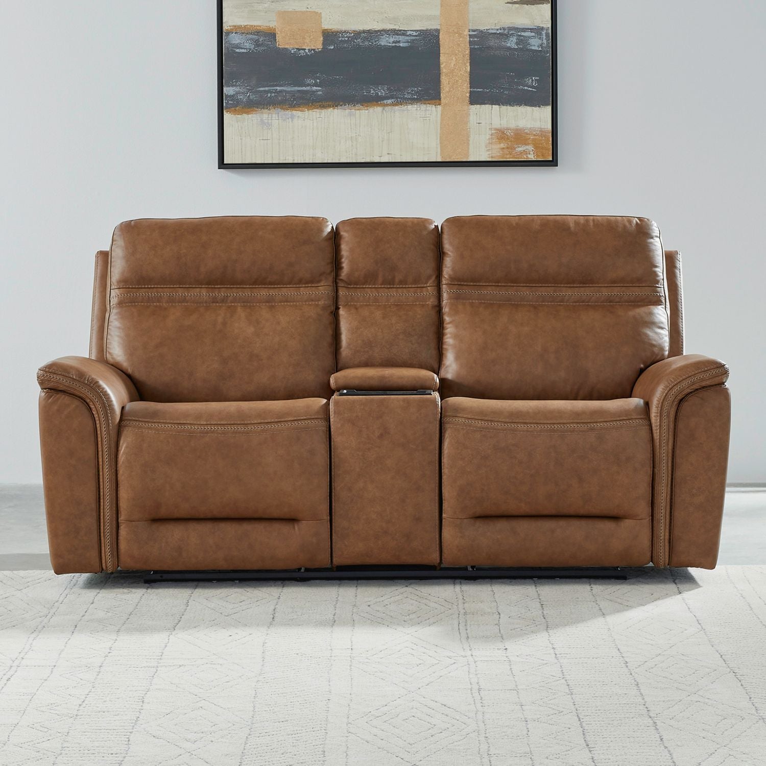 Cooper Loveseat w/Console P3 & ZG - Camel