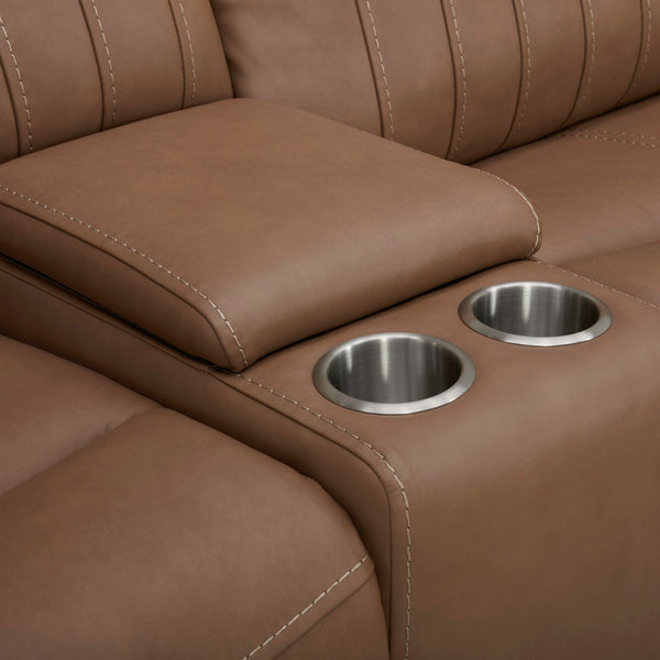 Bennett Loveseat w/ Console P2 & ZG - Butternut