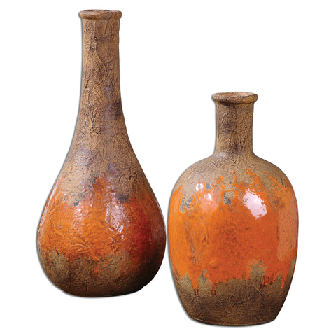 Uttermost Kadam Ceramic Vases S/2