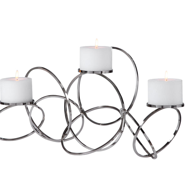 Uttermost Kiernan Nickel Ring Candleholder