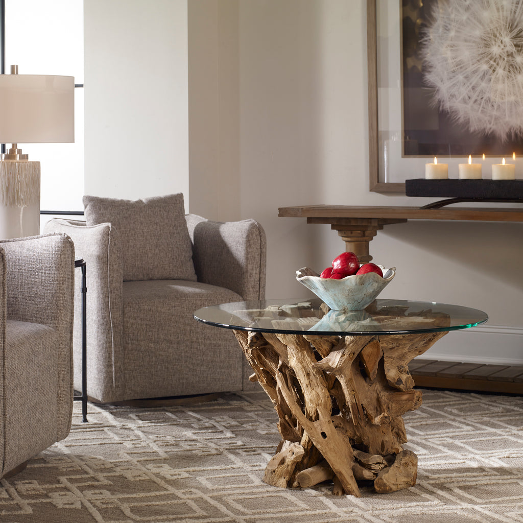 Uttermost Tectona Teak End Table