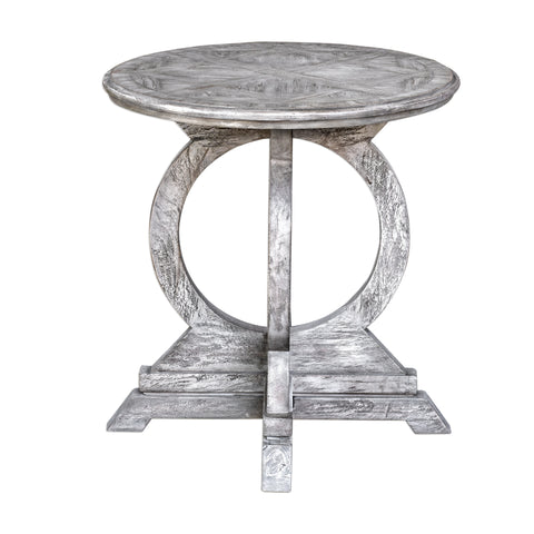 Uttermost Maiva White Side Table