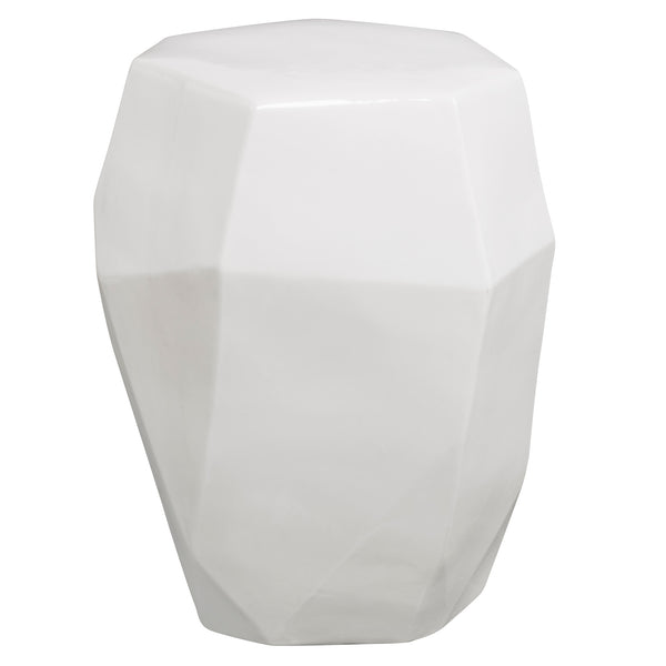 Uttermost Maquette White Garden Stool