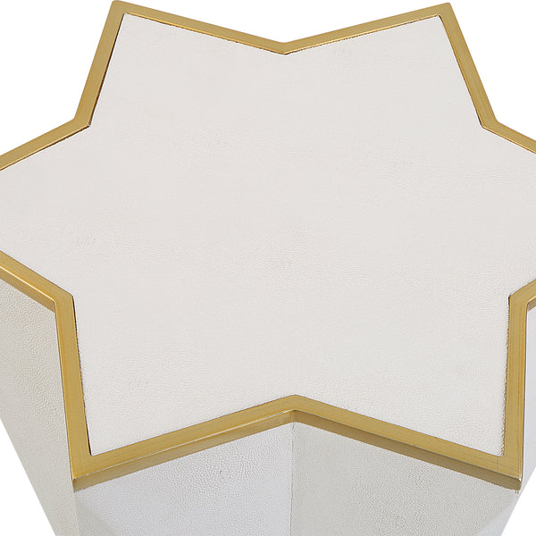 Uttermost Capella White Accent Table