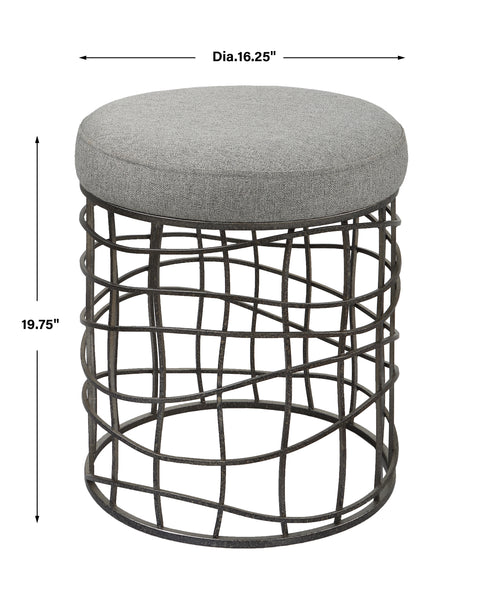 Uttermost Carnival Iron Round Accent Stool