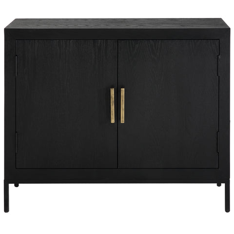 Uttermost Front Range Dark Oak 2 Door Cabinet