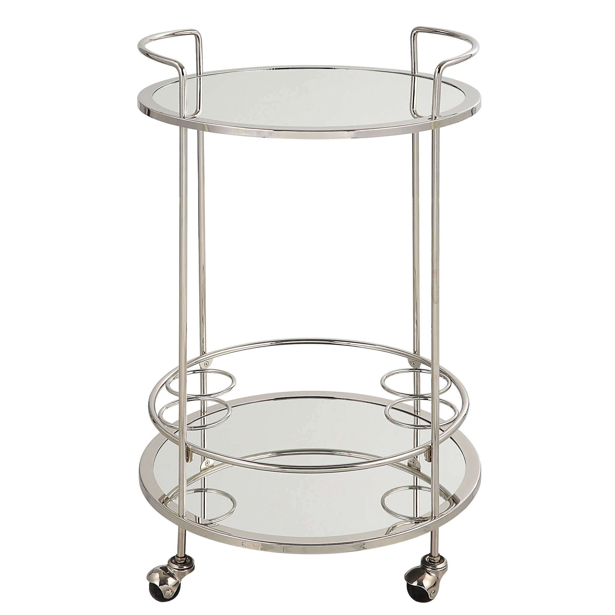 Uttermost Spritz Chrome Bar Cart