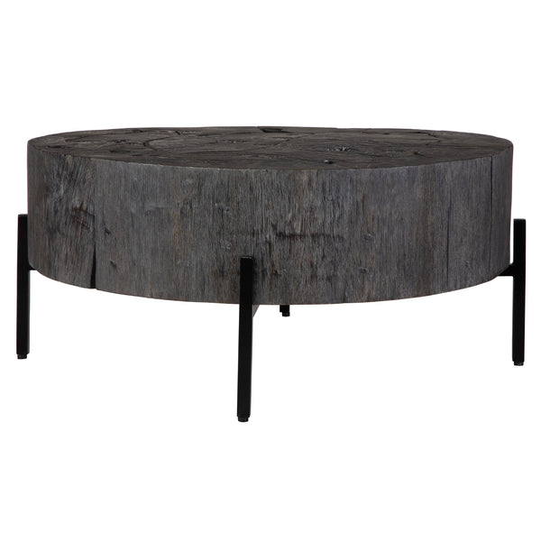 Uttermost Adjoin Rustic Black Coffee Table