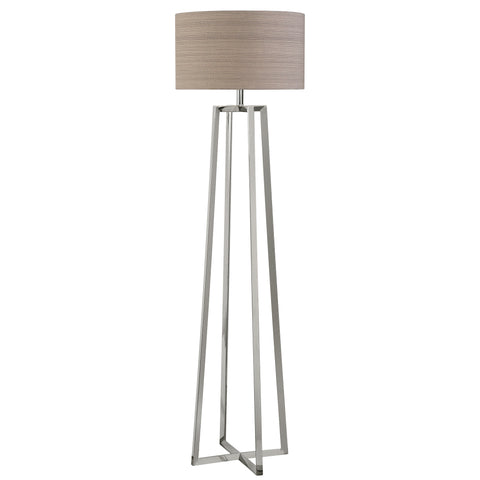 Uttermost Keokee Polished Nickel Floor Lamp