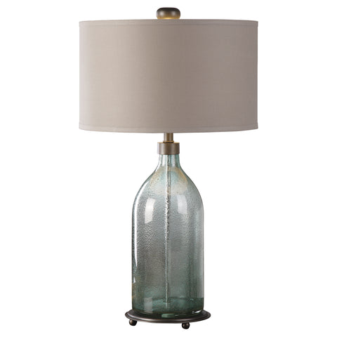 Uttermost Massana Gray Glass Table Lamp