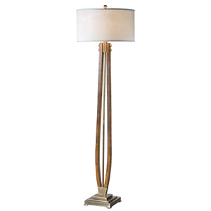 Uttermost Boydton Burnished Wood Floor Lamp