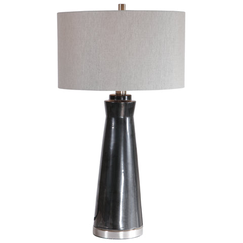 Uttermost Arlan Dark Charcoal Table Lamp