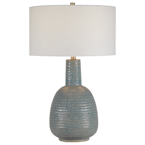 Uttermost Delta Light Aqua Table Lamp