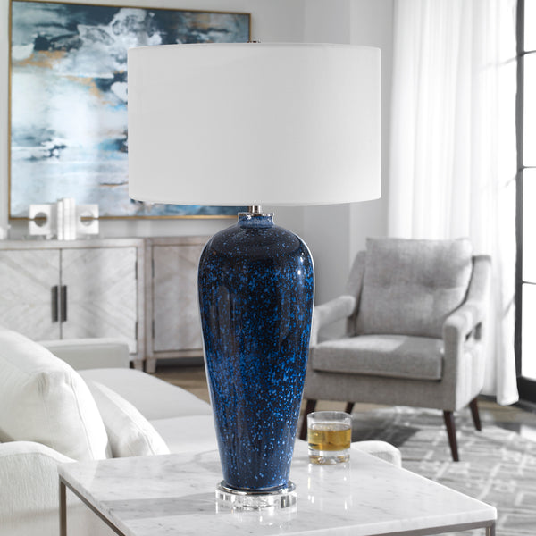 Uttermost Stargazer Cobalt Navy Table Lamp