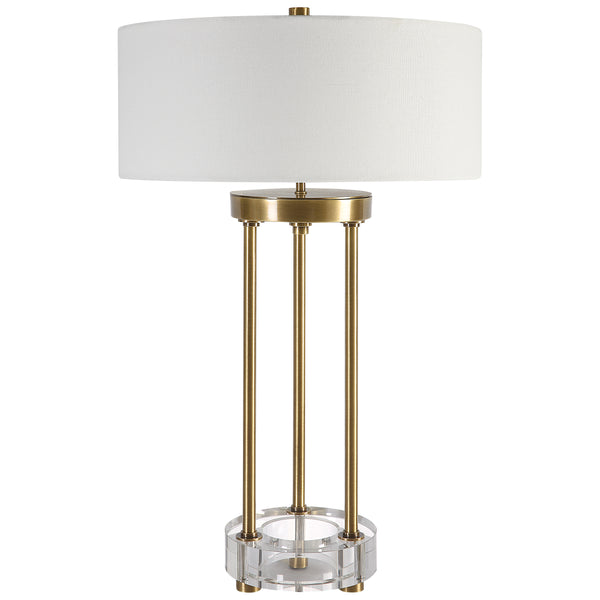 Uttermost Pantheon Brass Rod Table Lamp