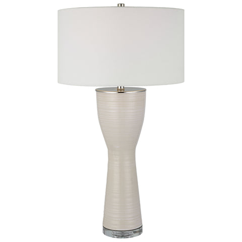 Uttermost Amphora Off-White Glaze Table Lamp