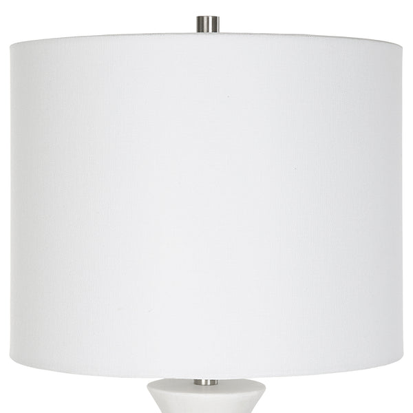 Uttermost Fountain White Marble Buffet Lamp