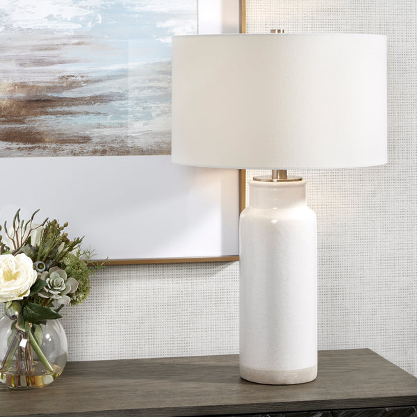 Uttermost Albany White Farmhouse Table Lamp