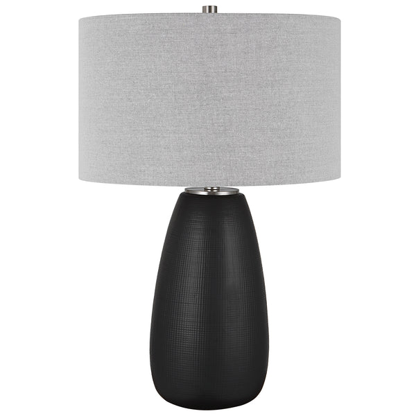 Uttermost Twilight Satin Black Table Lamp