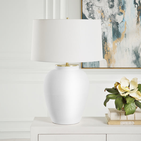 Uttermost Adelaide White Table Lamp