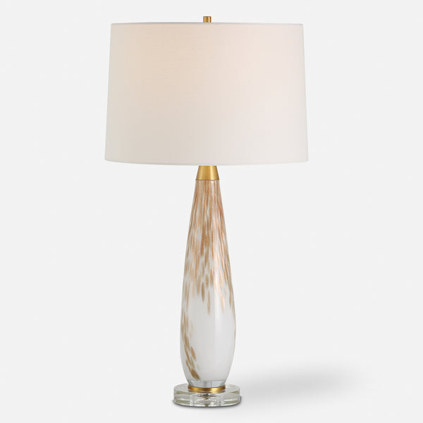 Uttermost Lyra White & Gold Table Lamp