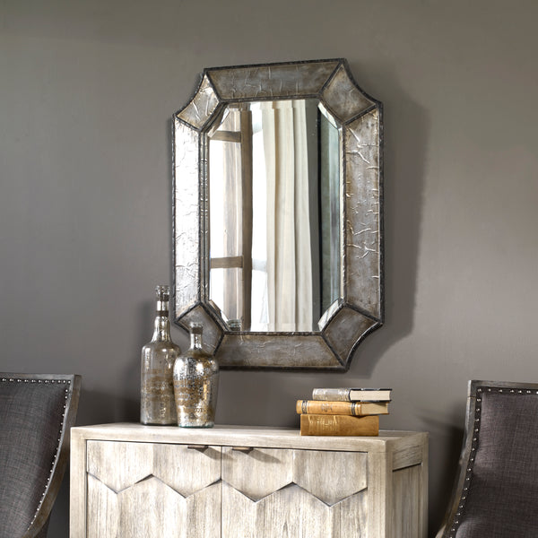 Uttermost Elliot Distressed Aluminum Mirror