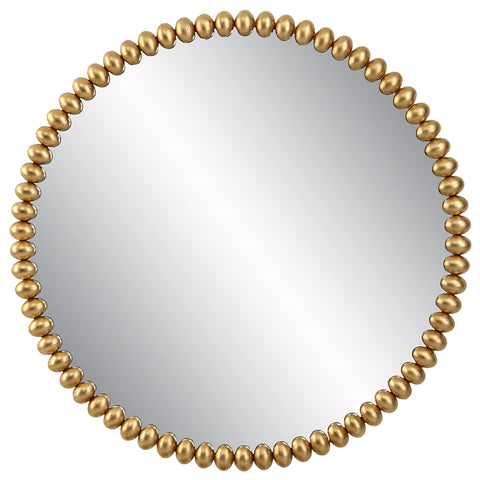 Uttermost Byzantine Round Gold Mirror