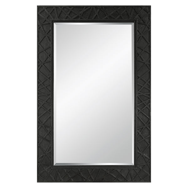 Uttermost Everest Satin Black Mirror