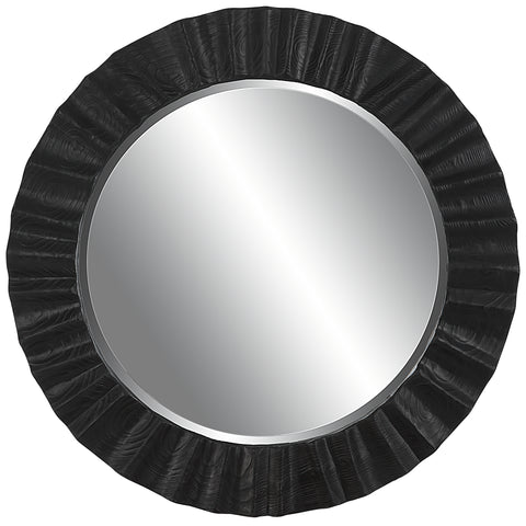 Uttermost Caribou Dark Espresso Round Mirror