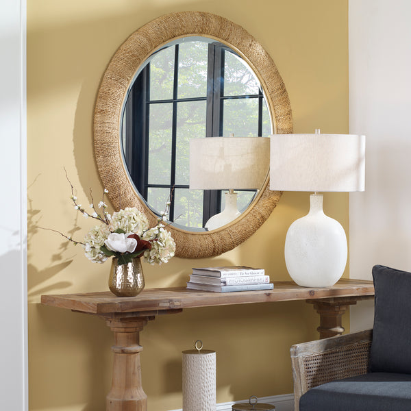 Uttermost Mariner Natural Round Mirror