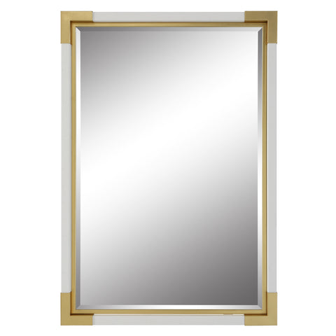 Uttermost Malik White & Gold Mirror