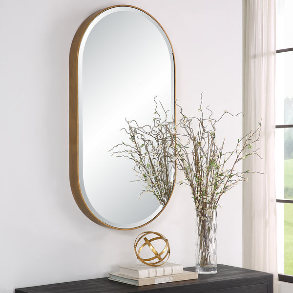 Uttermost Lago Oval Gold Mirror