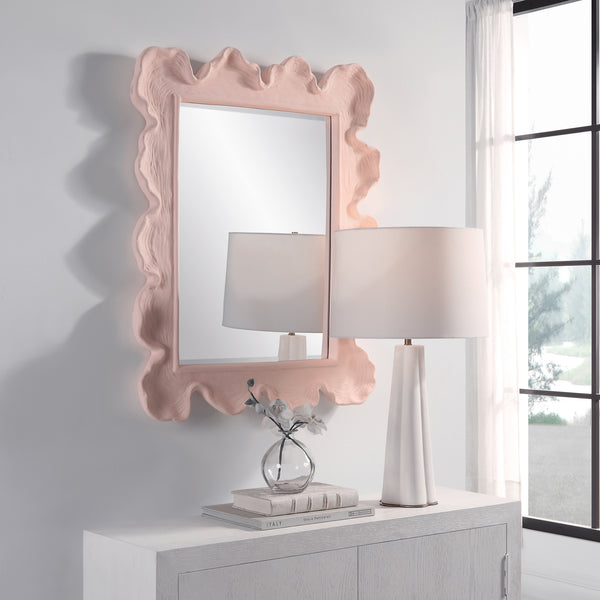 Uttermost Sea Coral Pink Mirror