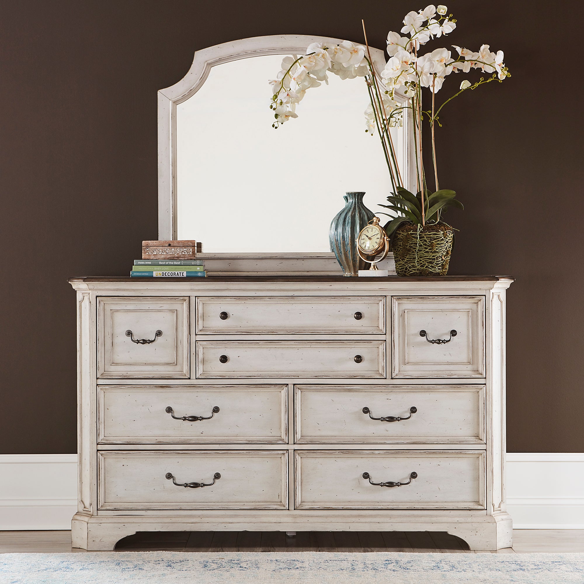 Liberty Furniture 455W-BR-DM Dresser & Mirror