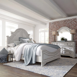 Liberty Furniture 244-BR-KPBDM King Panel Bed, Dresser & Mirror