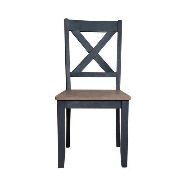 Liberty Furniture 519NY-C3000S X Back Side Chair- Navy (RTA)