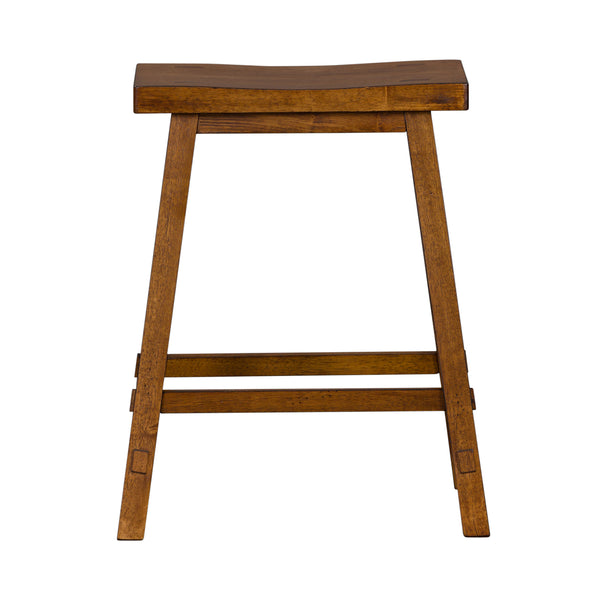 Liberty Furniture 38-B1824 24 Inch Sawhorse Counter Stool - Tobacco (RTA)