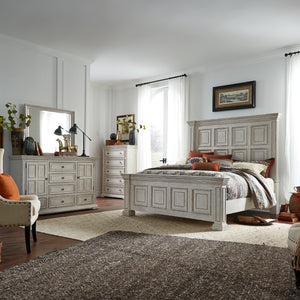 Liberty Furniture 361W-BR-CPBDMC King California Panel Bed, Dresser & Mirror, Chest