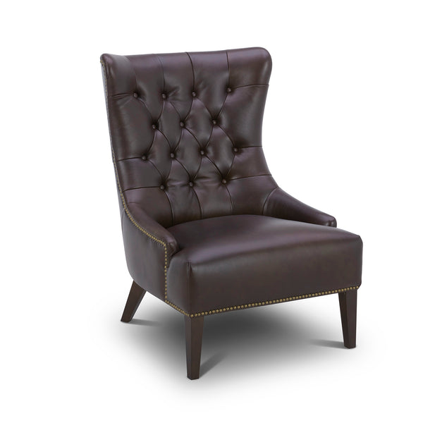 Liberty Furniture 710-ACH15-BR-L Leather Accent Chair - Brown