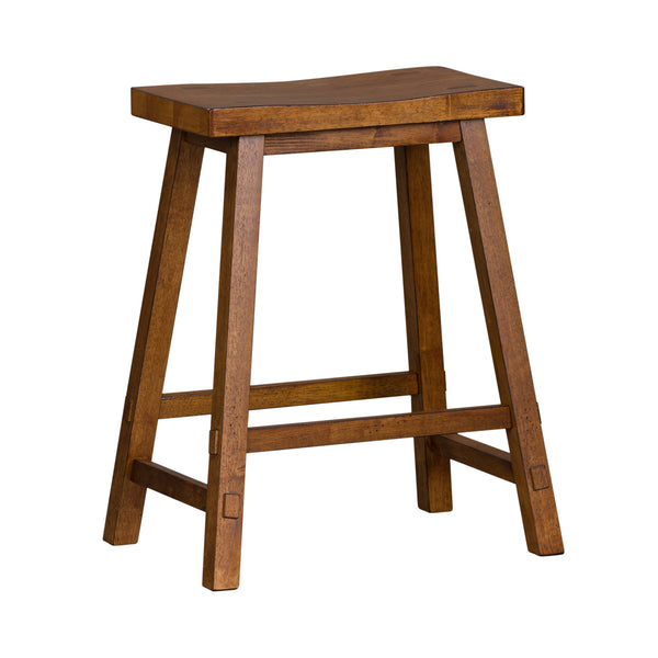 Liberty Furniture 38-B1824 24 Inch Sawhorse Counter Stool - Tobacco (RTA)