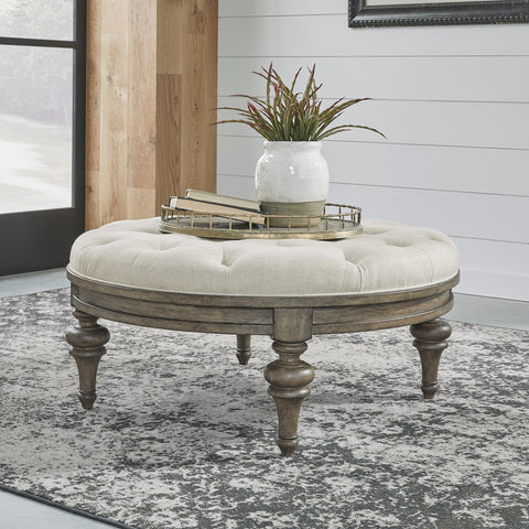 Liberty Furniture 615-OT1080 Round Cocktail Ottoman