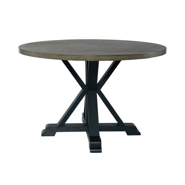 Liberty Furniture 519NY-T4848 Single Pedestal Table- Navy