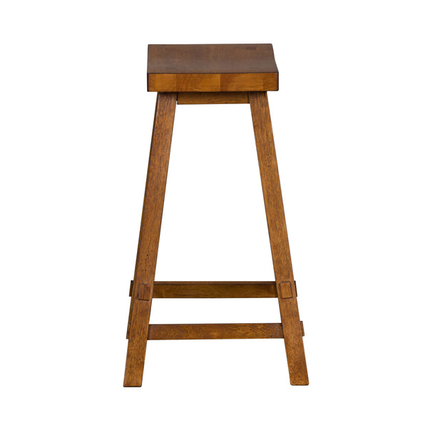 Liberty Furniture 38-B1824 24 Inch Sawhorse Counter Stool - Tobacco (RTA)