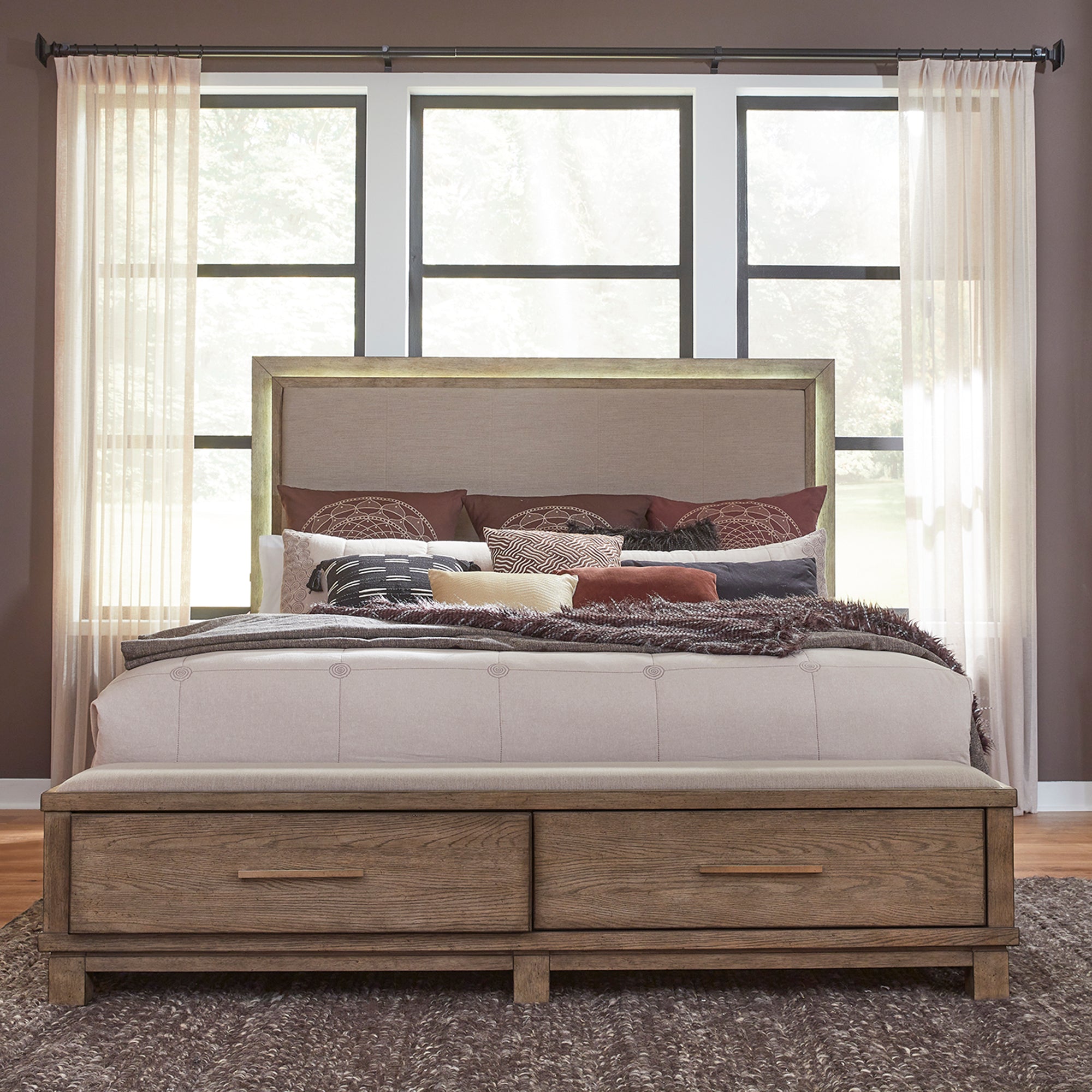 Liberty Furniture 876-BR-QSB Queen Storage Bed