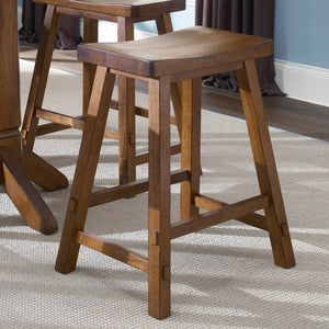 Liberty Furniture 38-B1824 24 Inch Sawhorse Counter Stool - Tobacco (RTA)