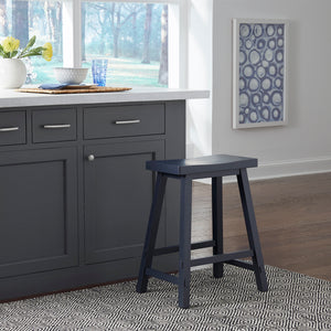 Liberty Furniture 38-B1824-N 24 Inch Sawhorse Counter Stool- Navy