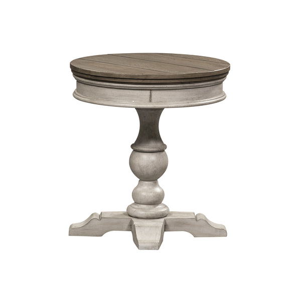 Liberty Furniture 824-OT1022 Round Pedestal Chair Side Table